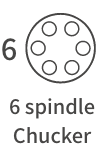 6 spindle Chucker