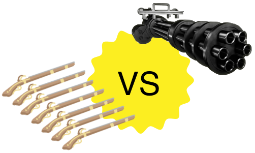 Matchlock vs Automatic rifle