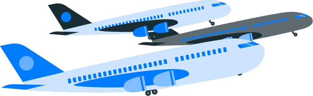 Other airplanes speed is Mach 0.8＝870 km/h